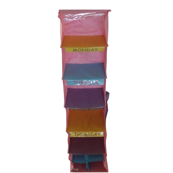 Weekly Hanging Closet Organizers for Kids Weekday Kids Clothes - Picture 1 of 5
